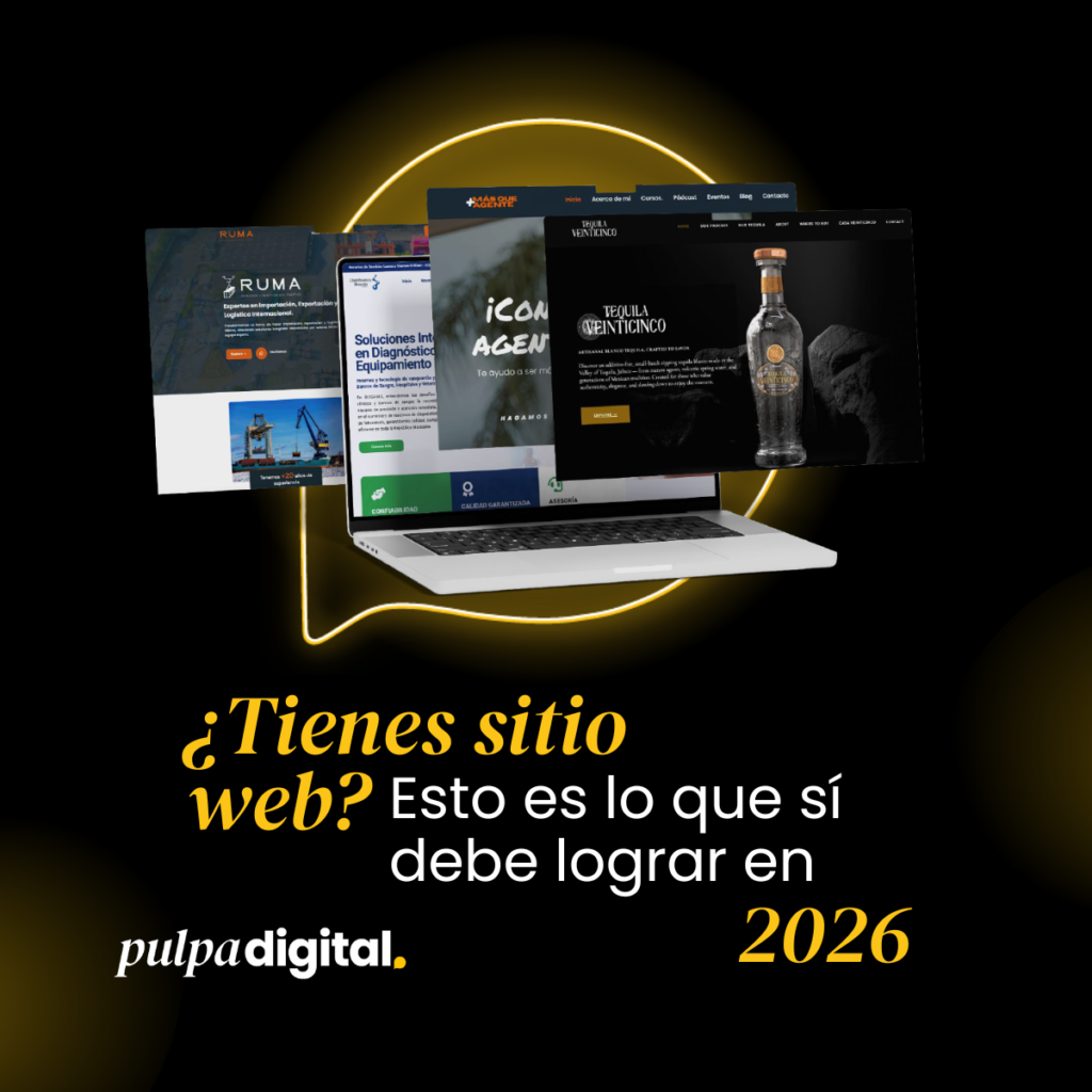 Portada del blog con el título “¿Tienes sitio web? Esto es lo que sí debe lograr en 2026”
