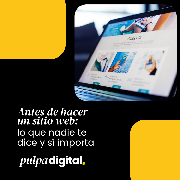 Portada del blog con el título "Antes de crear tu web: lo que nadie te dice y sí importa" sobre un diseño limpio que representa planificación y estrategia digital.